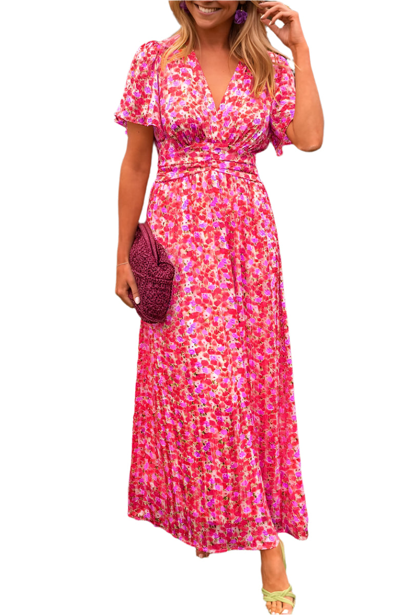 Amalfi – Robe Longue avec Décolleté en V et Coupe Flatteuse