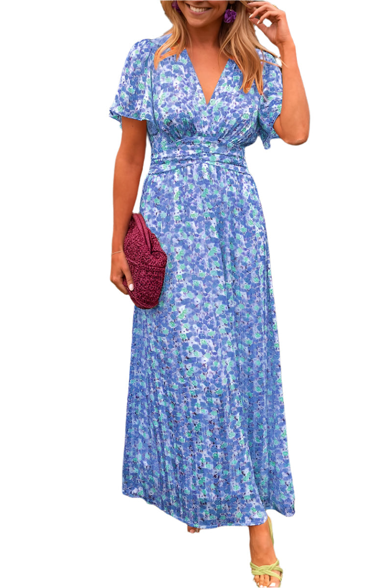 Amalfi – Robe Longue avec Décolleté en V et Coupe Flatteuse