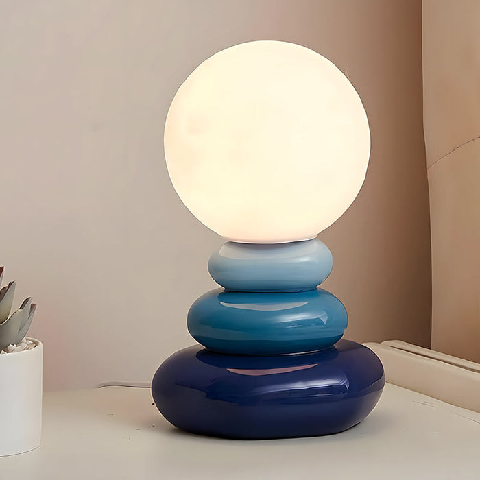 PebbleGlow - Lampe de bord empilée Pebble unique