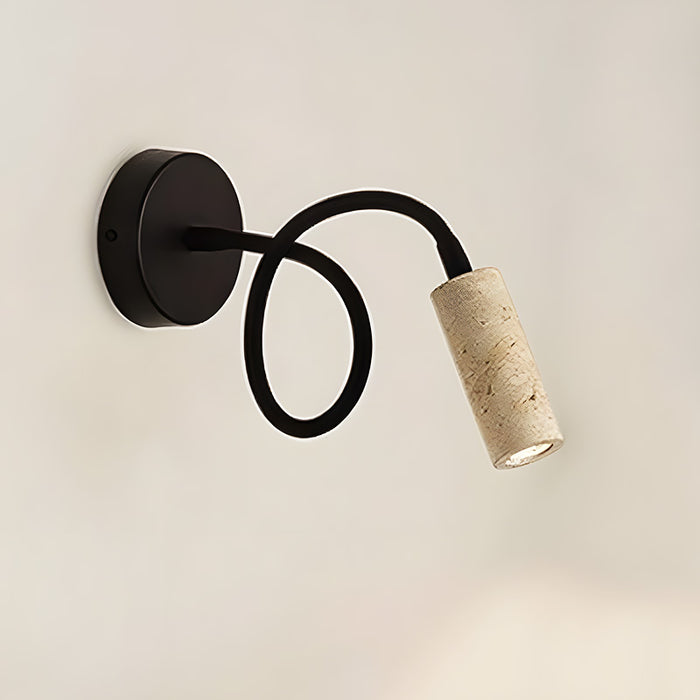 LumiFlex – Lampe murale avec cordon flexible noir