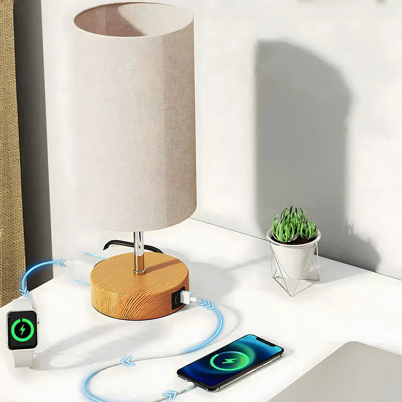Lampe de table tactile LumiCharge