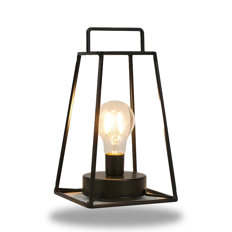 LumiFrame Lampe Géométrique – Design Moderne avec Ampoule LED Flottante