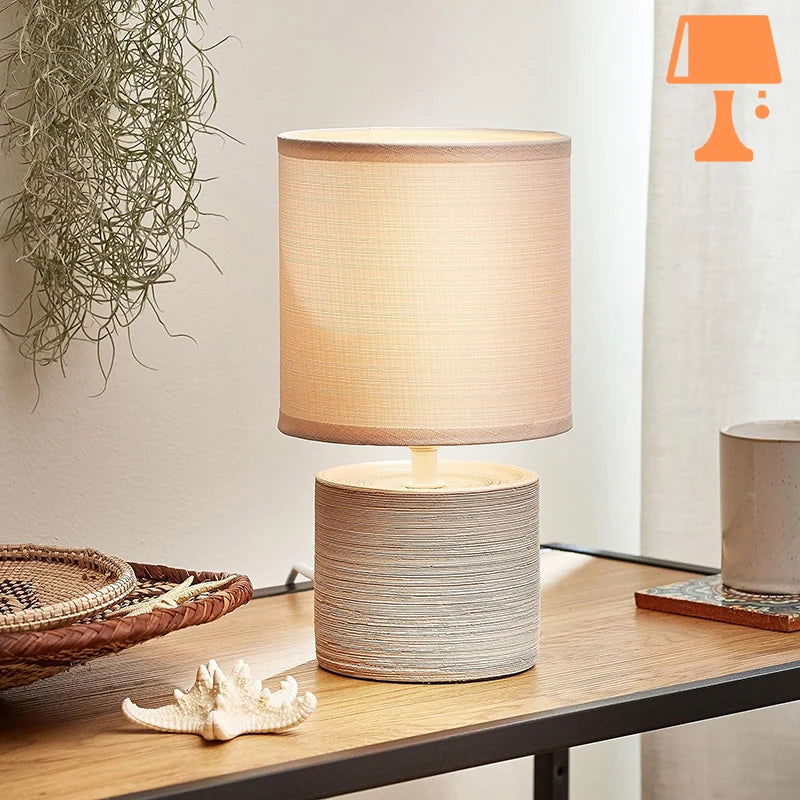 SerenaGlow Élégante Lampe Cylindrique
