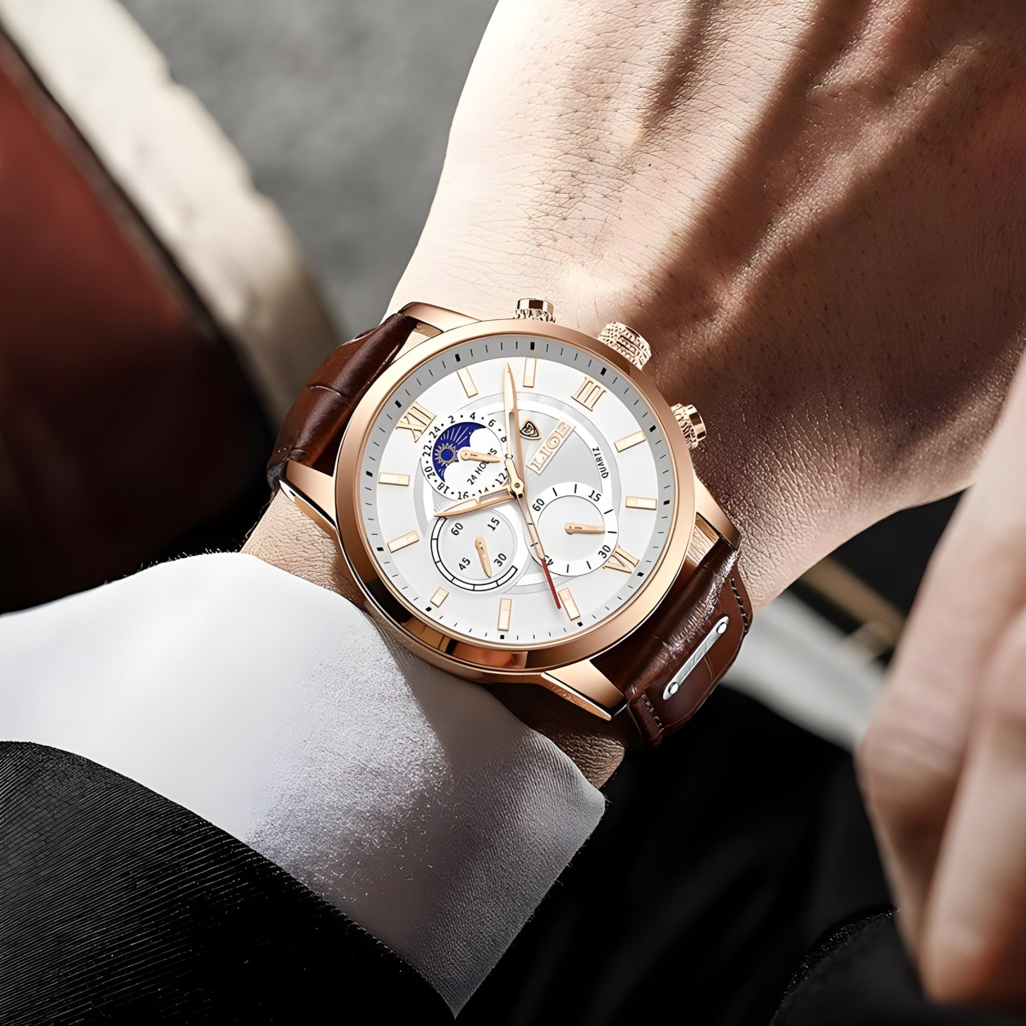 Noah - Montre élégante et étanche à motifs