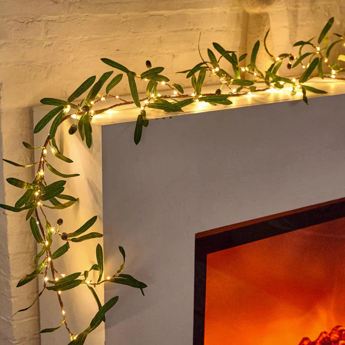 OliveLights - Guirlande LED en branches d'olivier