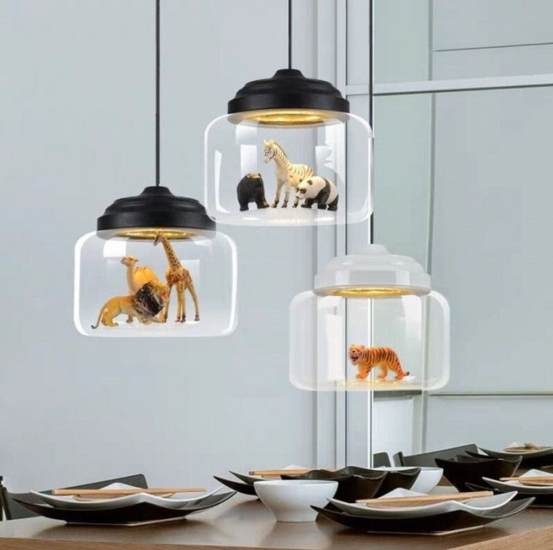 ClearGlass - Suspension silhouette Safari