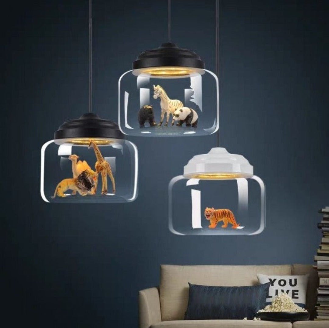 ClearGlass - Suspension silhouette Safari