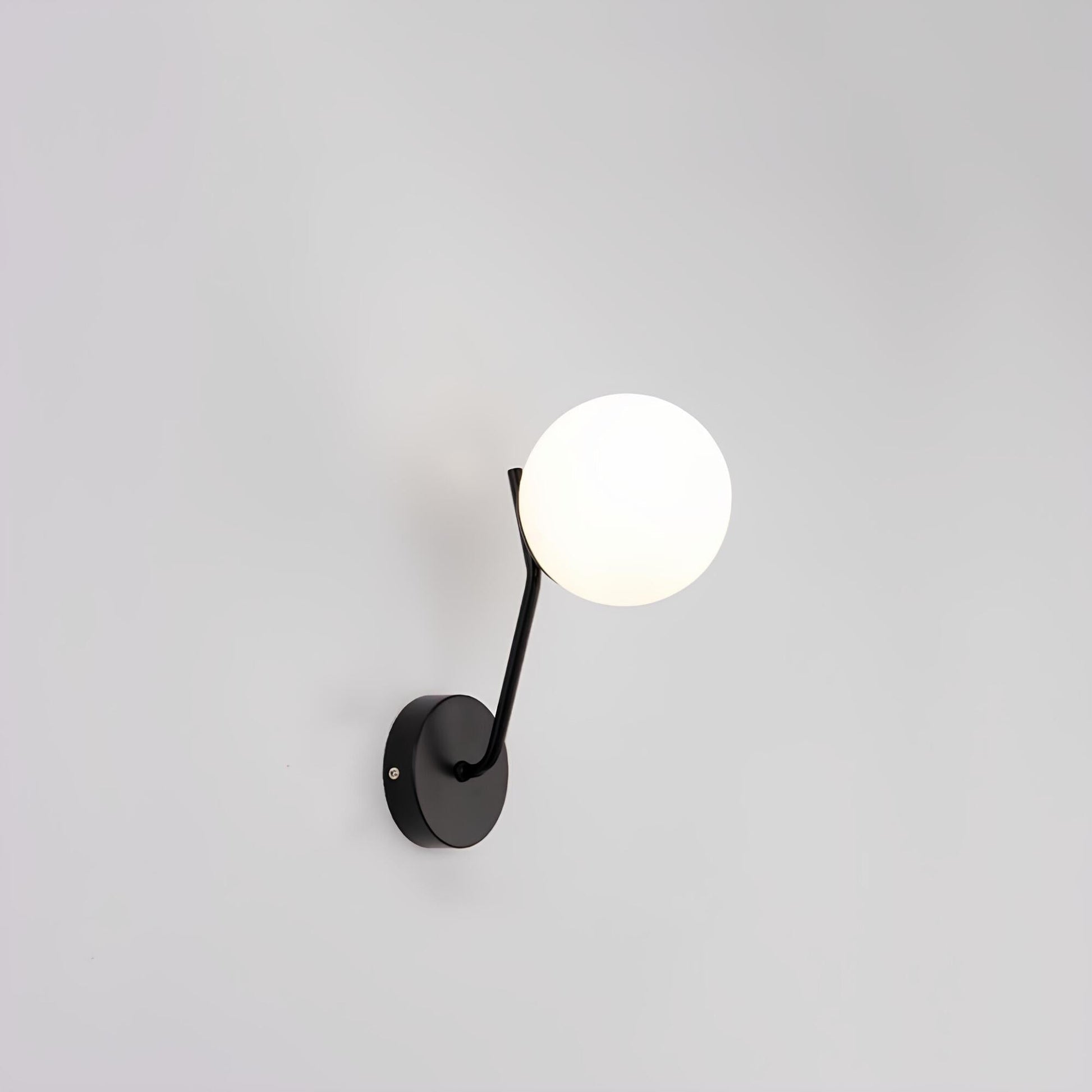 LumiSphere - Lampe murale en verre circulaire moderne
