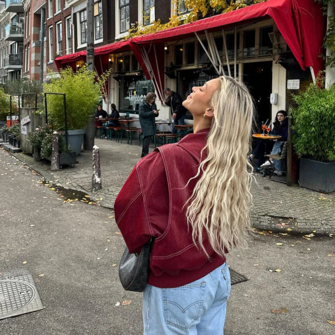 Vie | Veste surdimensionnée en cuir végétalien