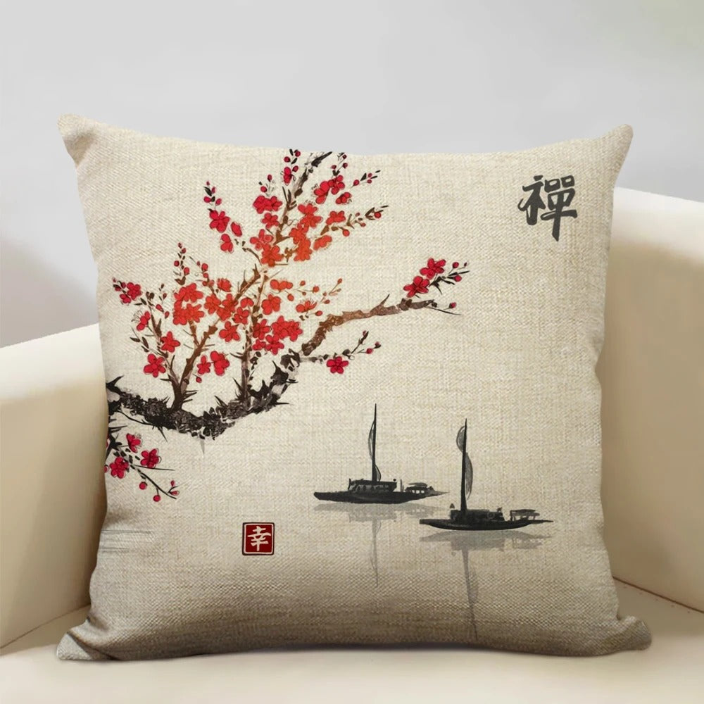 ZenScape - Coussins décoratifs d'inspiration japonaise