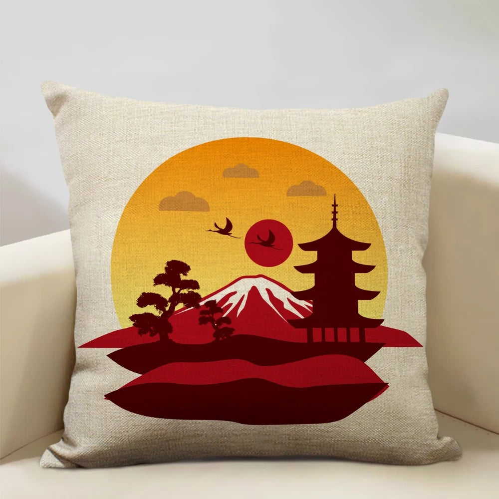 ZenScape - Coussins décoratifs d'inspiration japonaise