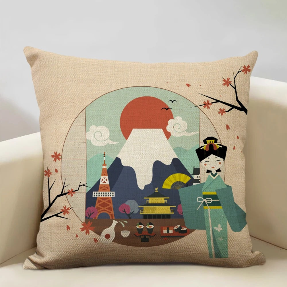 ZenScape - Coussins décoratifs d'inspiration japonaise