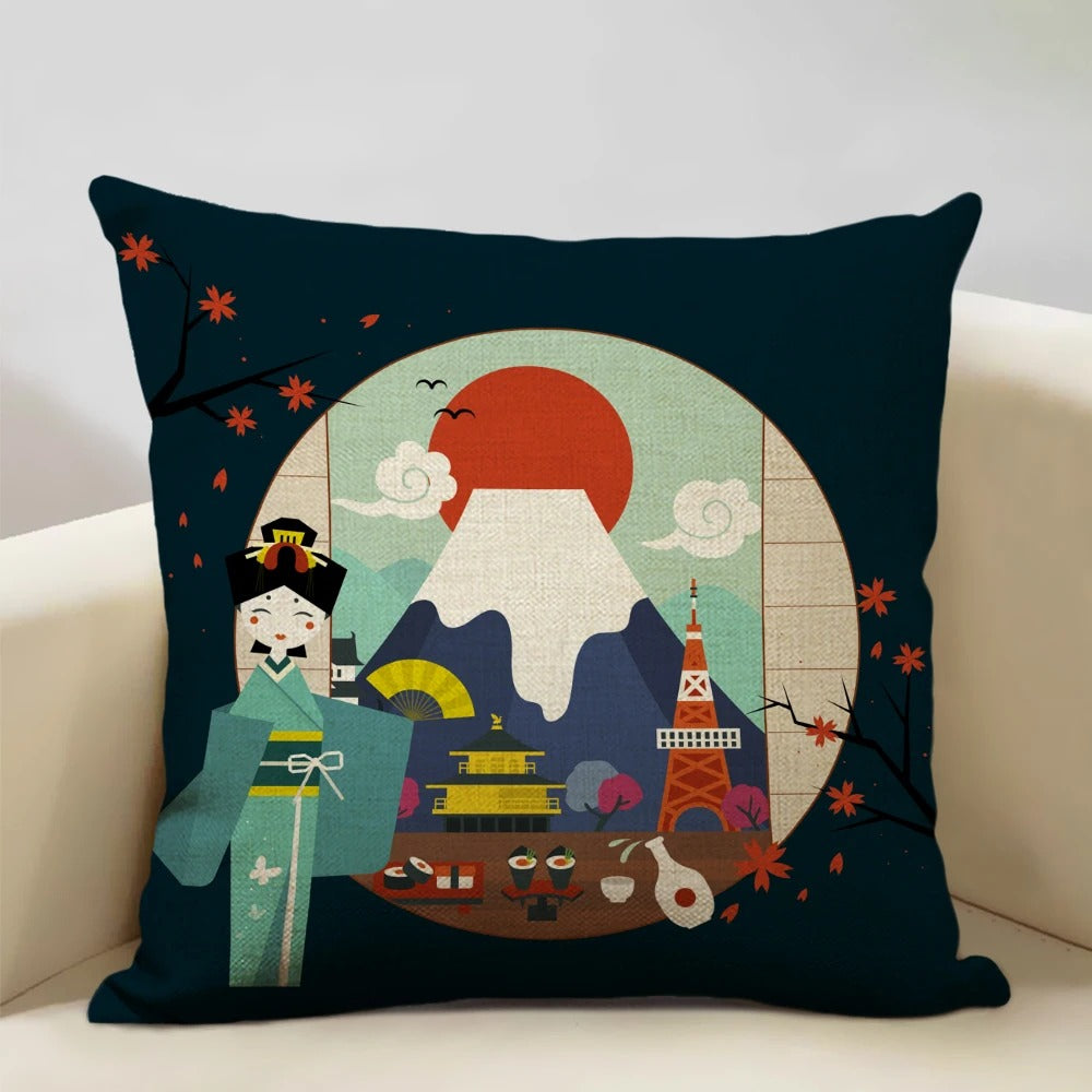 ZenScape - Coussins décoratifs d'inspiration japonaise
