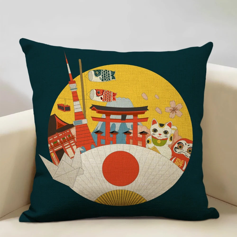 ZenScape - Coussins décoratifs d'inspiration japonaise