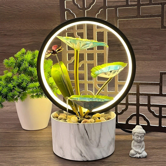 GlowCascade - Lampe de table apaisante en forme de cascade