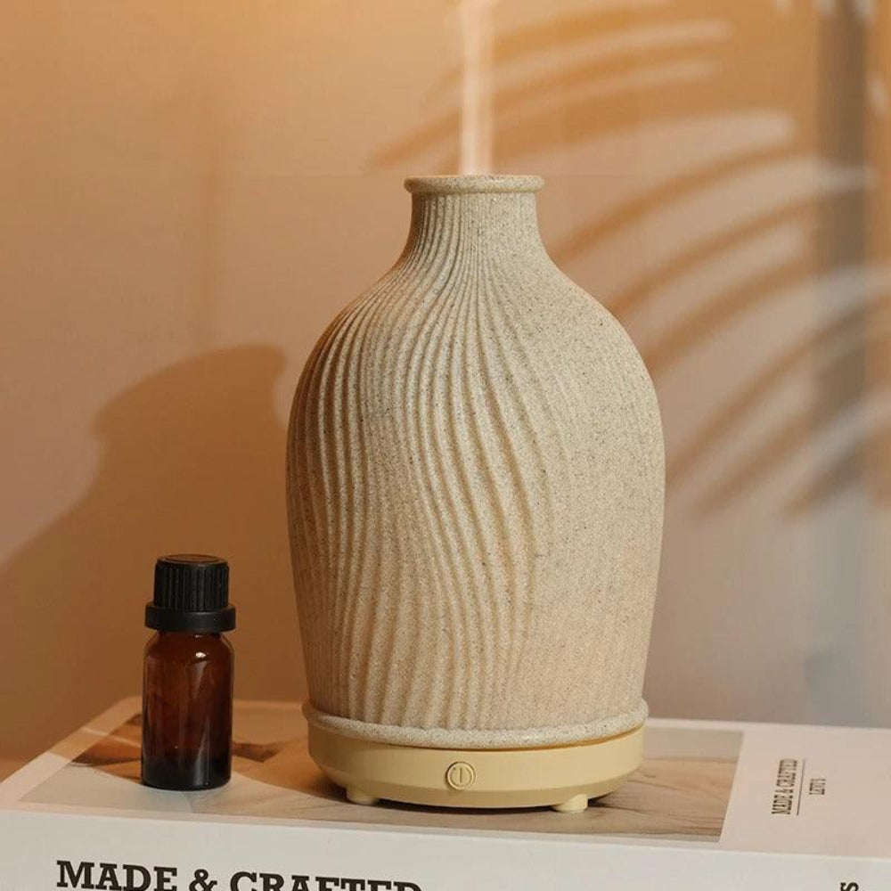 SereniMist - Diffuseur d'huiles essentielles ultrasonique en forme de vase