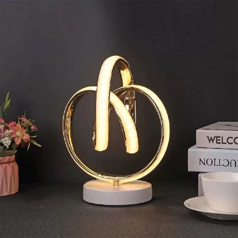 ArcGlow – Lampe de table LED minimaliste Buet avec une fine courbe pour des espaces modernes