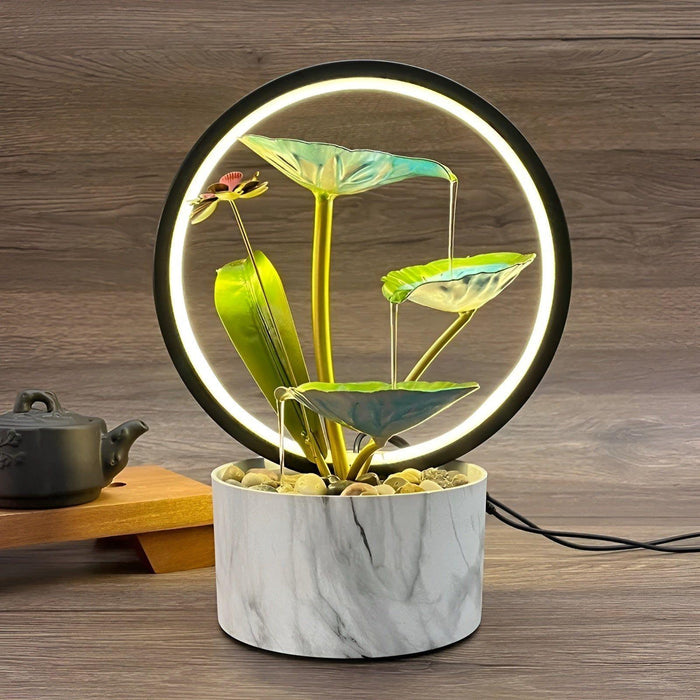 GlowCascade - Lampe de table apaisante en forme de cascade