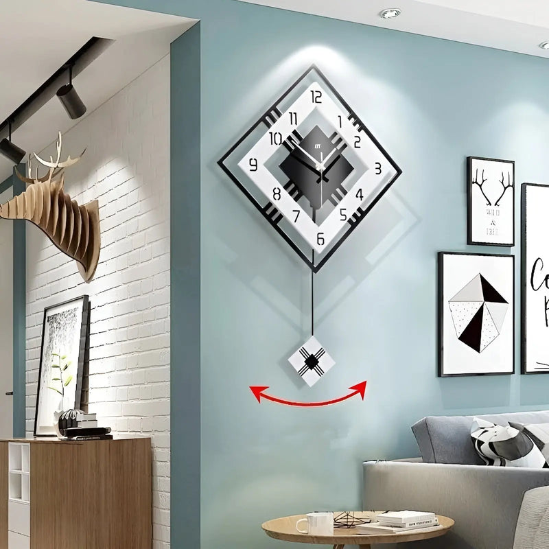 Horloge murale carrée simple TimelessSquare