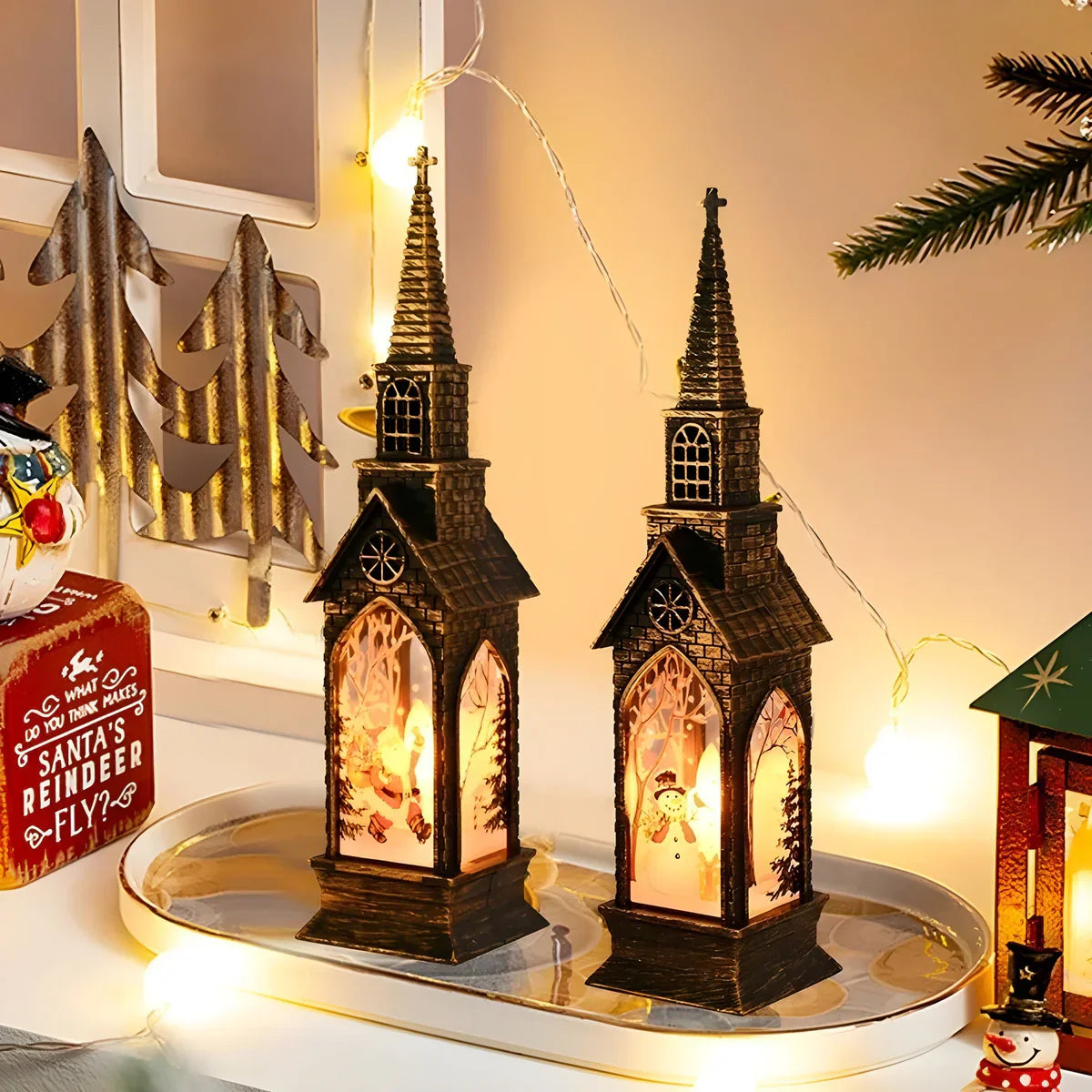 GlowJoy - Décoration de Noël moderne avec lumière LED