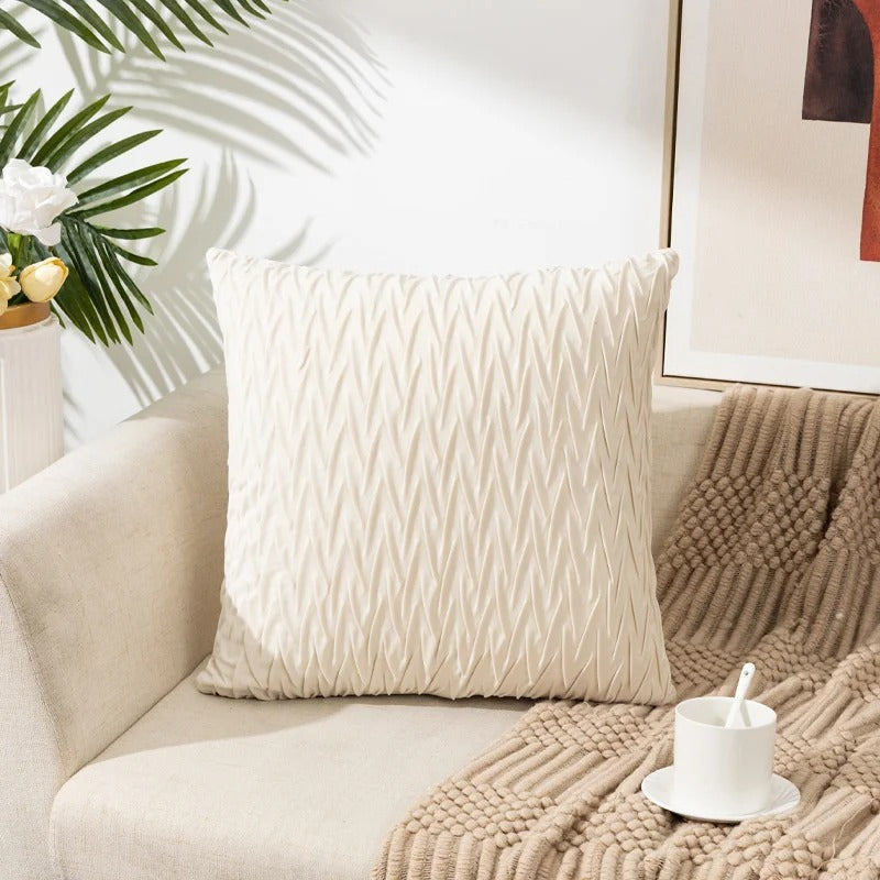 BeautyNest - Coussins décoratifs plissés pour un confort élégant