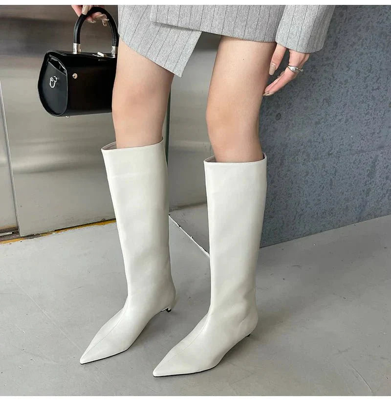 Bottes dames montantes élégantes - Bottes à talons