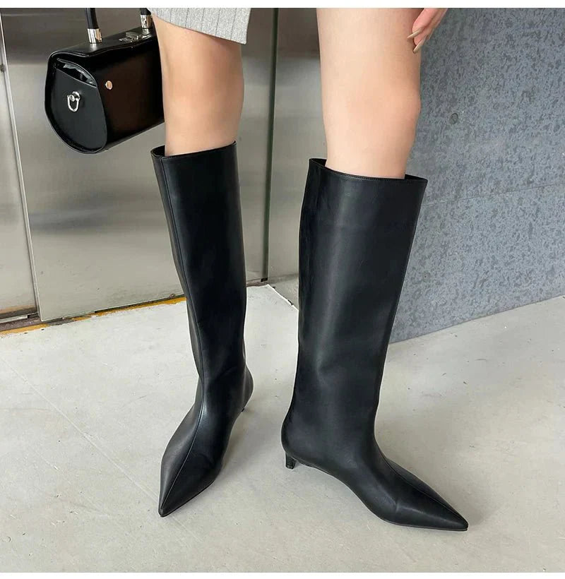 Bottes dames montantes élégantes - Bottes à talons