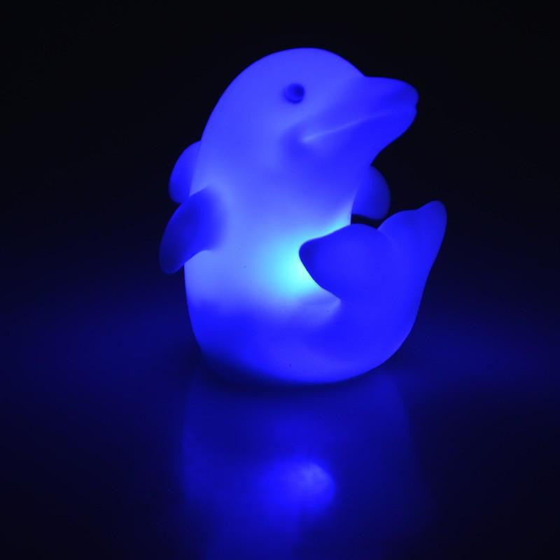 AquaGlow - Bougies en forme de dauphin changeant de couleur