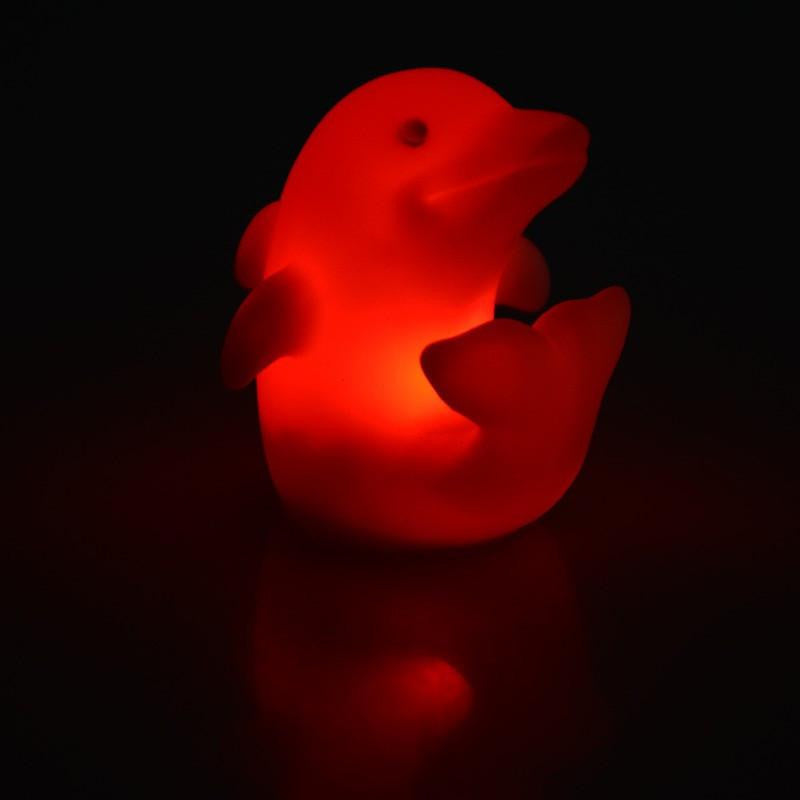 AquaGlow - Bougies en forme de dauphin changeant de couleur