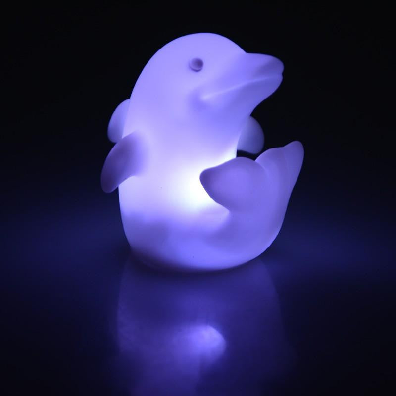 AquaGlow - Bougies en forme de dauphin changeant de couleur
