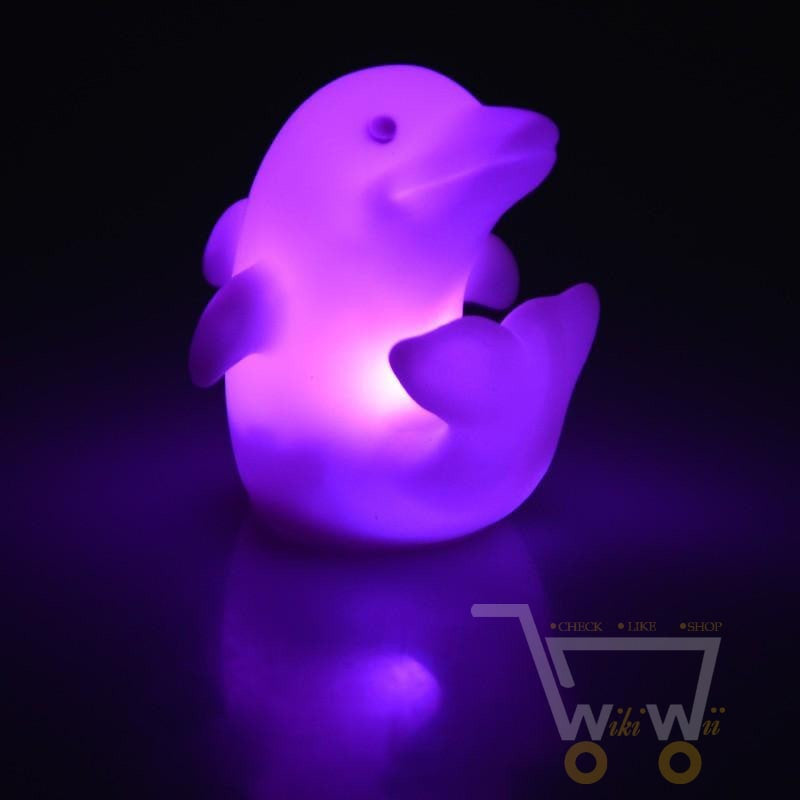 AquaGlow - Bougies en forme de dauphin changeant de couleur