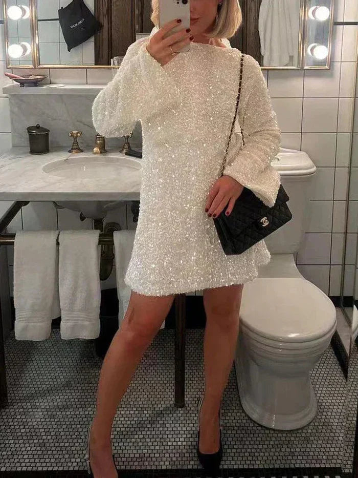 Robe pailletée Frida avec un twist bande