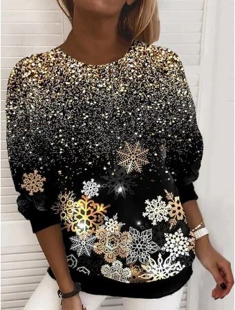 Élégance festive – Sweatshirt de Noël – confortable et élégant