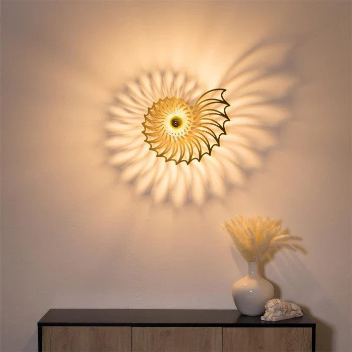 OceanShine - Applique avec motif de coquillage et éclairage doux
