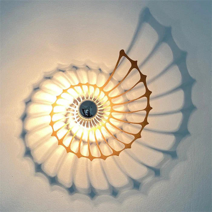 OceanShine - Applique avec motif de coquillage et éclairage doux