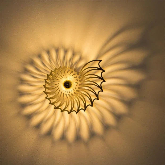OceanShine - Applique avec motif de coquillage et éclairage doux