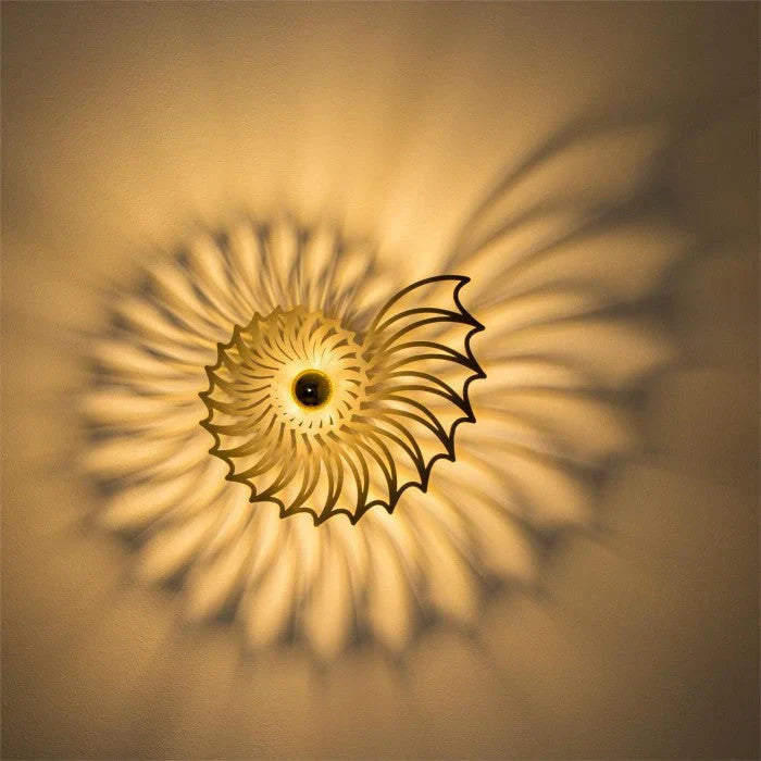 OceanShine - Applique avec motif de coquillage et éclairage doux
