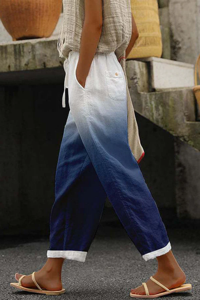 Eliza - Pantalon large imprimé et confortable