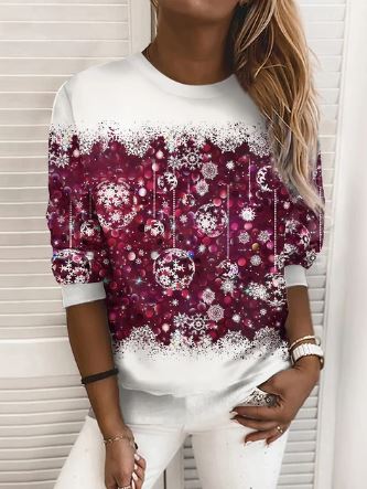 Élégance festive – Sweatshirt de Noël – confortable et élégant