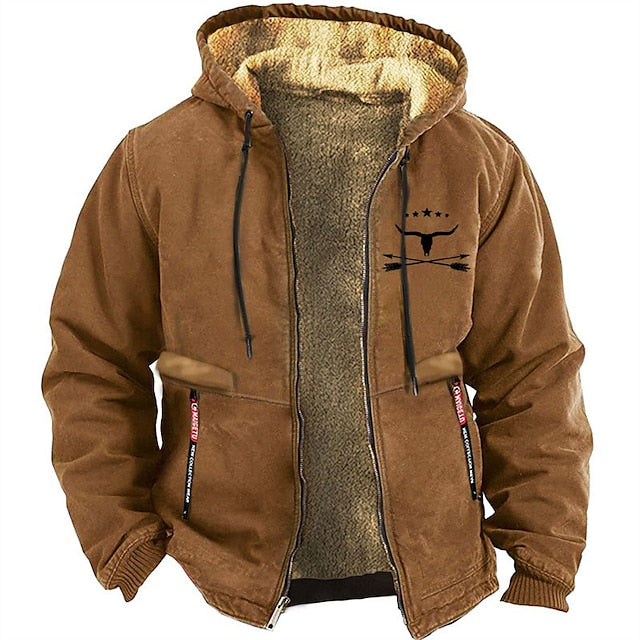 Sweat-shirt en polaire avec fermeture éclair pour homme Simon