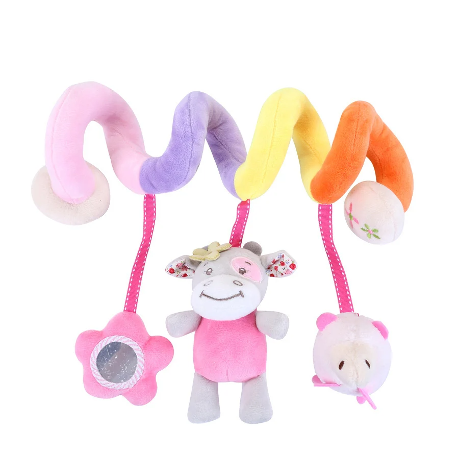 BabySpiral Comfort – Jouet d'activité doux pour siège auto et poussette