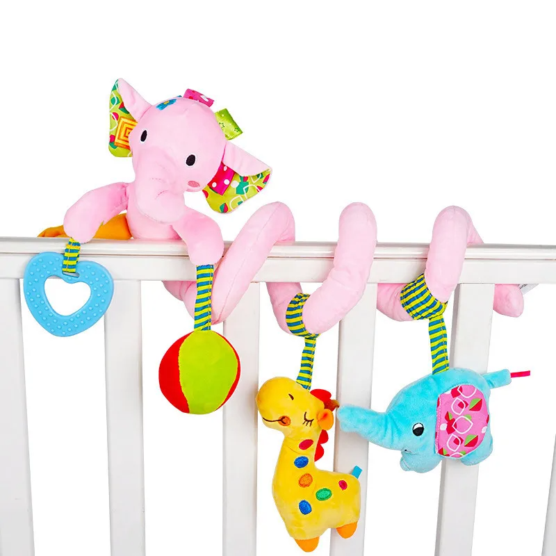 BabySpiral Comfort – Jouet d'activité doux pour siège auto et poussette