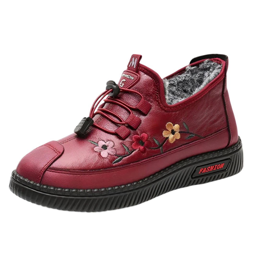 Victoria - Chaussures élégantes à enfiler brodées