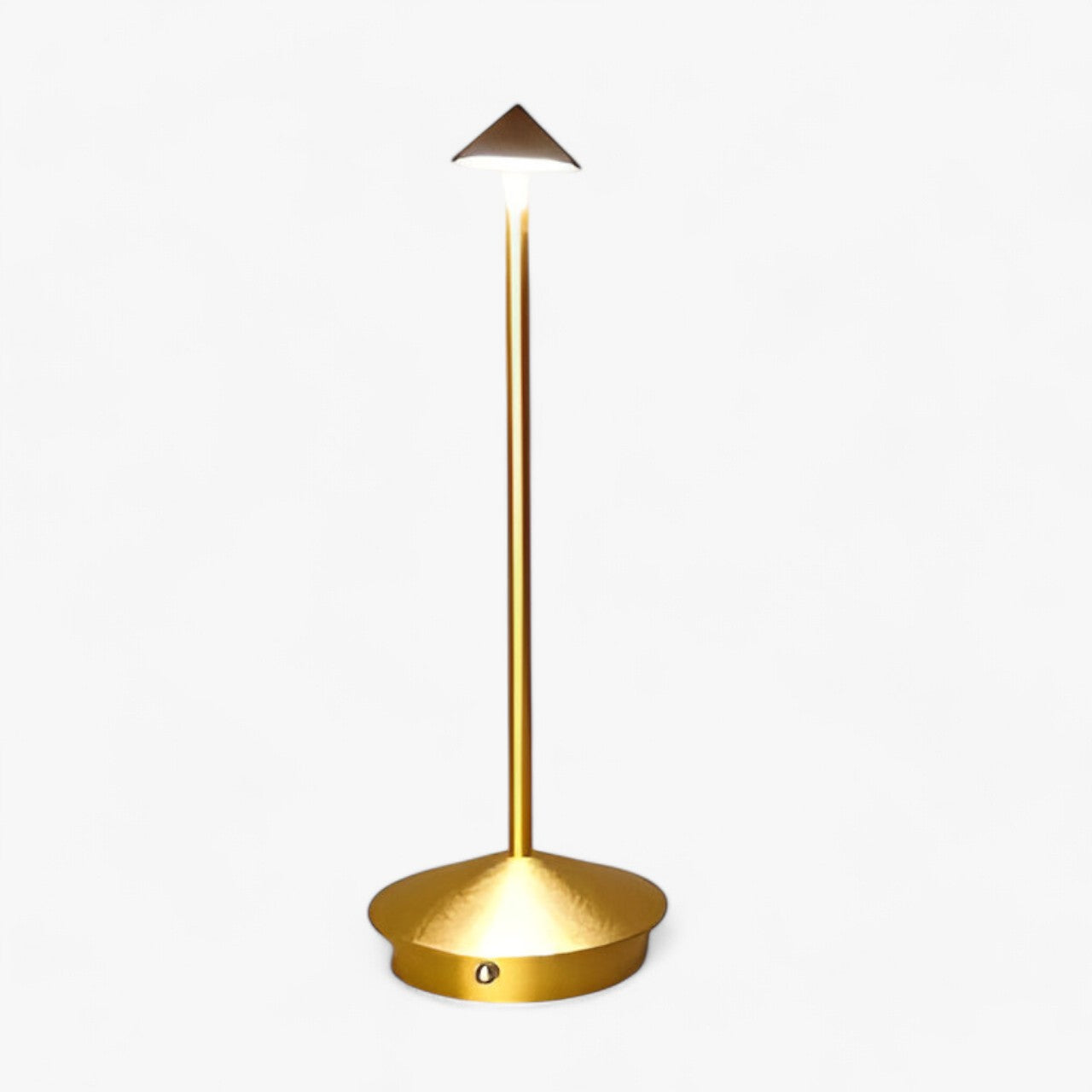 SlenderLight - Lampe de table rechargeable à abat-jour conique moderne