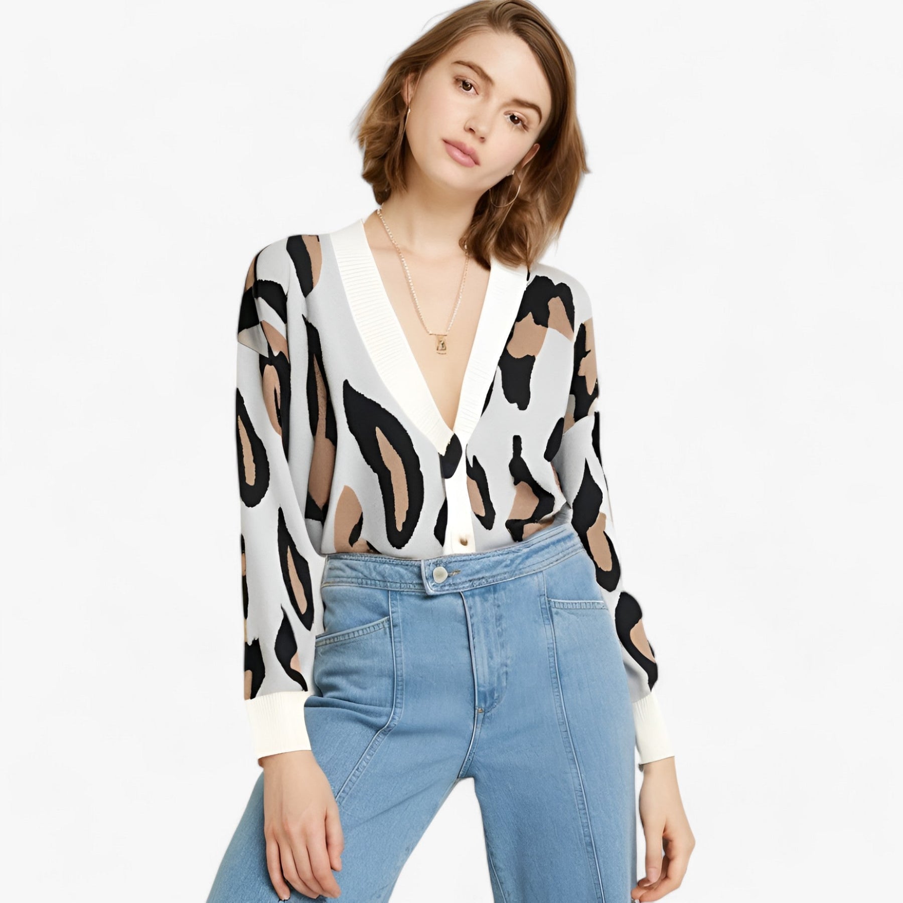 Cardigan décontracté Matilda avec col en V