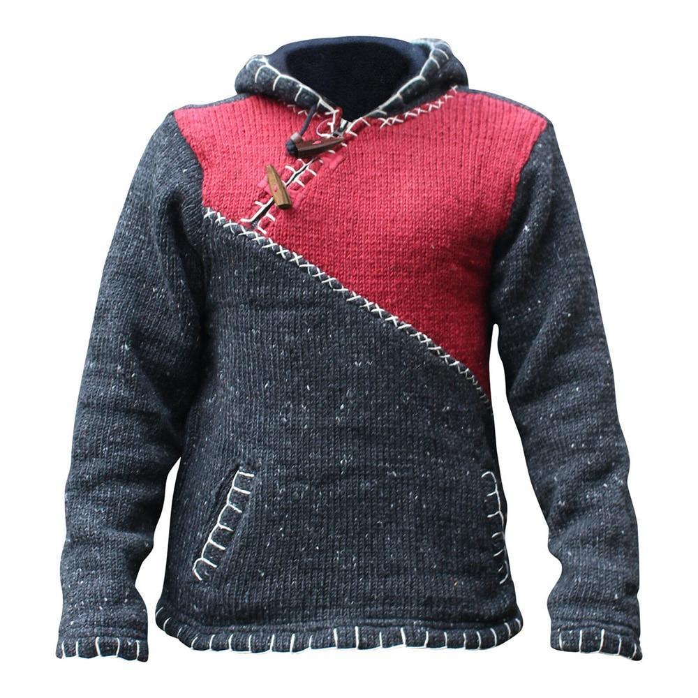 Elliot - Sweat à capuche tricoté avec poches