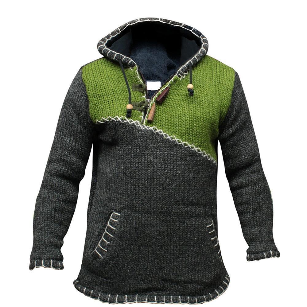 Elliot - Sweat à capuche tricoté avec poches