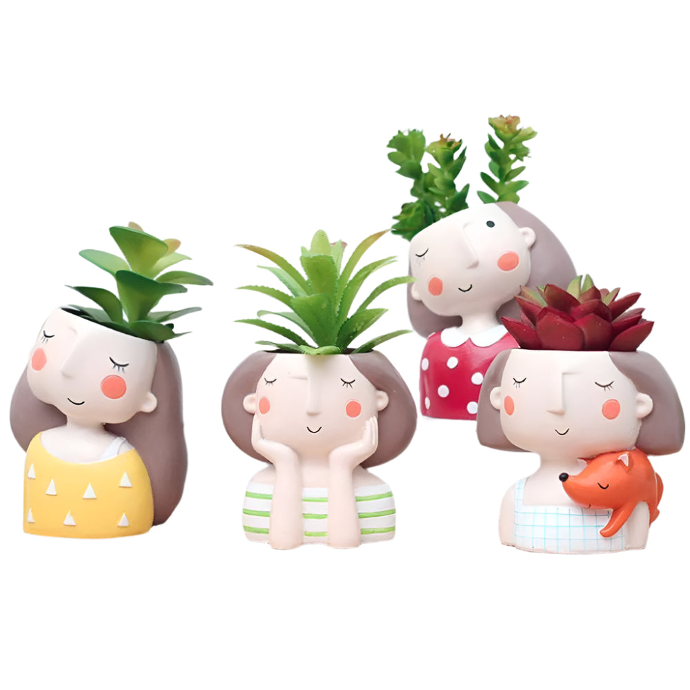 Cache-pot moderne pour succulentes avec double usage
