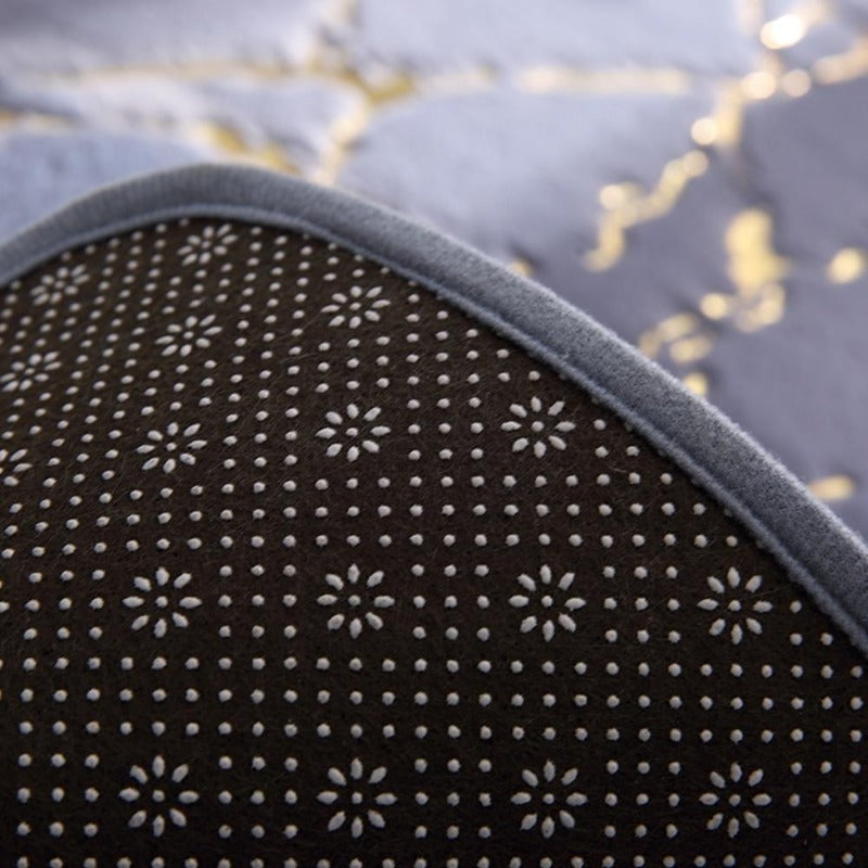Tapis de bain antidérapant - Élégant tapis de bain avec design doré