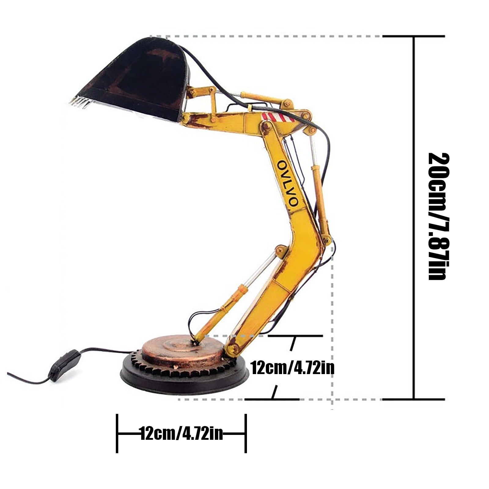 DigLight - Lampe de bureau unique en forme de pelle